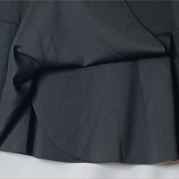 MNG Casualwear Women's Black Pleated Faux Wrap Mini Skirt. 4 - Picture 3 of 10